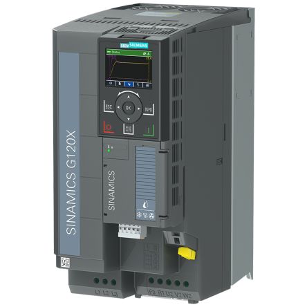 Siemens Inverter Drive, 15 kW, 3 Phase, 380 → 480 V, 29.5 A, G120X Series [6SL3220-3YE28-0UB0]; 158-958