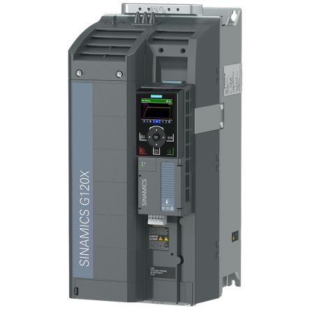 Siemens Inverter Drive, 37 kW, 3 Phase, 380 → 480 V, 70 A, G120X Series [6SL3220-3YE36-0UB0]; 158-967