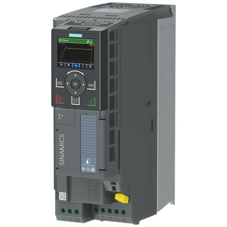 Siemens Inverter Drive, 7.5 kW, 3 Phase, 380 → 480 V, 17 A, G120X Series [6SL3220-3YE24-0AP0]; 159-226