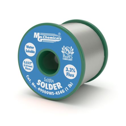 MG Chemicals Wire, 0.81mm Solder [49500WS-454G]; 159-276
