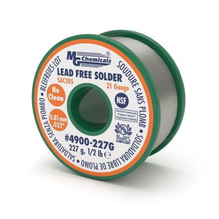MG Chemicals Wire, 0.81mm Solder [4900-227G]; 159-314