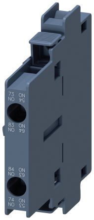 Siemens Auxiliary Contact, 2 Contact, 2 NO, Snap On Mounting, SIRIUS 3RH [3RH1921-1EA20]; 159-421