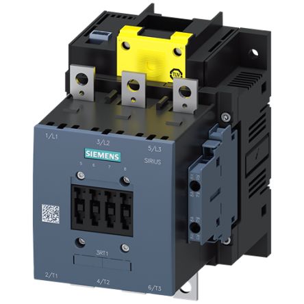 Siemens SIRIUS 3RT Contactor, 96 → 127 V Coil, 3-Pole, 65 A, 90 kW, 2 NO + 2 NC, 1 kV [3RT1056-6SF36]; 159-803