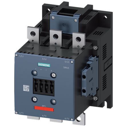 Siemens SIRIUS 3RT1 Contactor, 23 → 26 V Coil, 3-Pole, 265 A, 132 kW, 2 NO + 2 NC, 1 kV [3RT1065-6AB36-3PA0]; 159-967