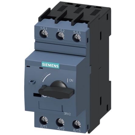 Siemens SIRIUS Electronic Circuit Breaker 2.5A 3RV2, 3 channels , DIN Rail Mount [3RV2321-1CC10]; 160-085