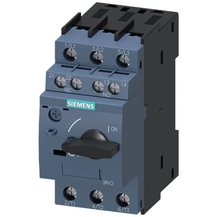 Siemens SIRIUS Electronic Circuit Breaker 200mA 3RV2, 3 channels , DIN Rail Mount [3RV2411-0BA15]; 160-104