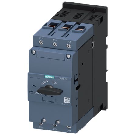 Siemens SIRIUS Electronic Circuit Breaker 100A 3RV2, 3 channels , DIN Rail Mount [3RV2342-4MC10]; 160-135