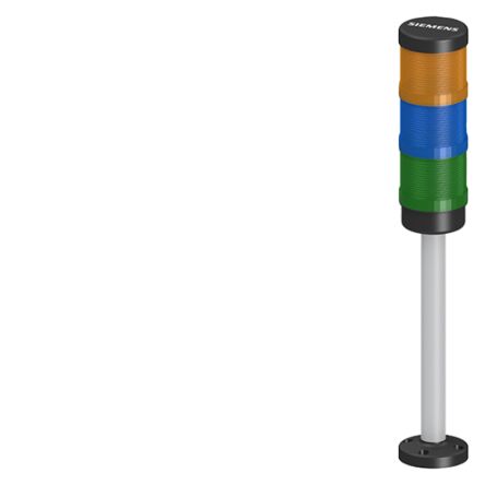 Siemens Blue, Green, Yellow Continuous lighting Effect Signal Tower, 24 V, LED Bulb, IP65 [8WD4423-5AK05-0AE0]; 160-172
