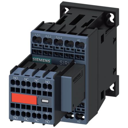 Siemens SIRIUS 3RT Contactor, 230 V Coil, 3-Pole, 8.9 A, 7.5 kW, 2 NO + 2 NC, 690 V [3RT2018-2CP04-3MA0]; 160-279