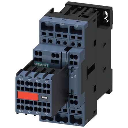 Siemens SIRIUS 3RT Contactor, 110 → 120 V Coil, 3-Pole, 13 A, 11 kW, 2 NO + 2 NC, 690 V [3RT2025-2CK64-3MA0]; 160-425