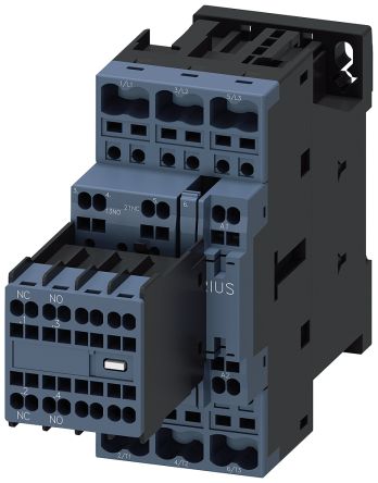 Siemens SIRIUS 3RT2 Contactor, 230 V Coil, 3-Pole, 32 A, 15 kW, 2 NO + 2 NC, 690 V [3RT2027-2AP04]; 160-566