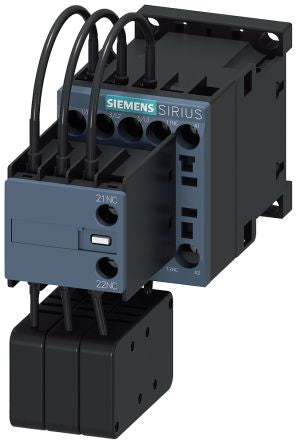 Siemens SIRIUS 3RT2 Contactor, 110 V Coil, 3-Pole, 18 A, 12.5 kVAr, 2 NC, 690 V [3RT2617-1AF05]; 160-886