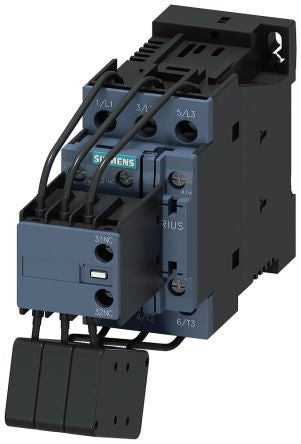 Siemens SIRIUS 3RT2 Contactor, 110 V Coil, 3-Pole, 36 A, 25 kVAr, 1 NO, 690 V [3RT2627-1BF45]; 161-093