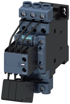 Siemens SIRIUS 3RT2 Contactor, 95 → 130 V Coil, 3-Pole, 10 A, 33 kVAr, 1 NO, 690 V [3RT2628-1NF35]; 161-109