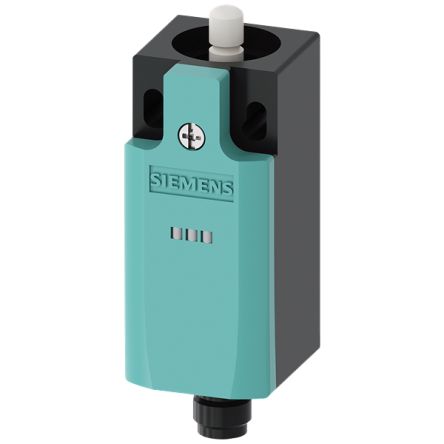 Siemens 3SE Series Round Plunger Limit Switch, 1NC/1NO, IP65, 1NO/NC, Plastic Housing, 125V ac Max, 4A Max [3SE5234-1BC05-1AF3]; 161-367