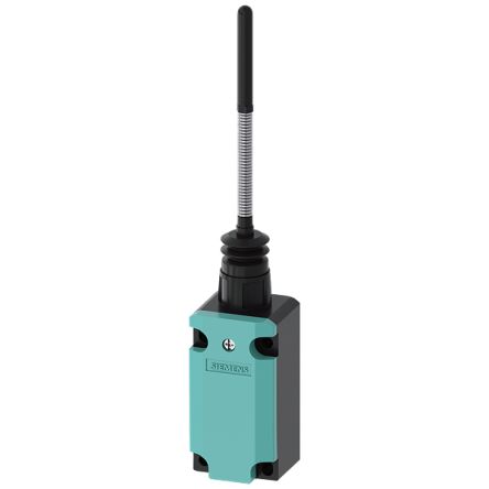 Siemens 3SE Series Spring Rod Lever Limit Switch, IP65, IP67, Plastic Housing, 400V ac Max, 10A Max [3SE5132-0LR01]; 161-387