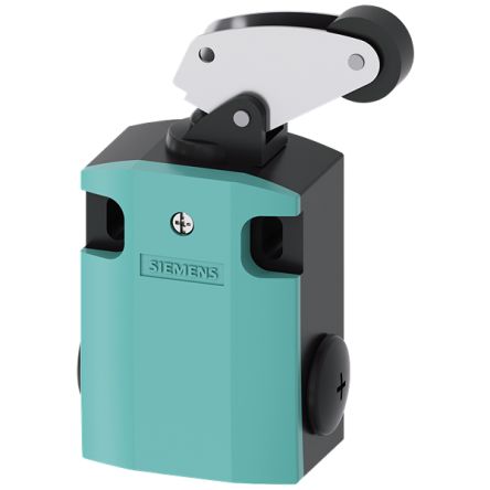 Siemens 3SE Series Roller Plunger Limit Switch, 1NC/1NO, IP66, IP67, 1NO/NC, Plastic Housing, 400V ac Max, 10A Max [3SE5122-0BF01]; 161-479