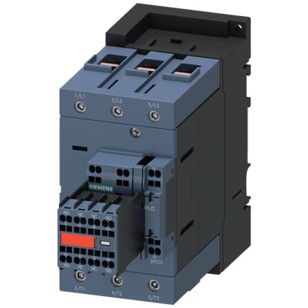 Siemens SIRIUS 3RT Contactor, 24 VDC Coil, 3-Pole, 30 A, 37 kW, 1 NO + 1 NC, 1 kV [3RT2045-3KB44-3MA0]; 161-711