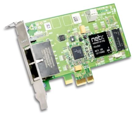Hilscher 2 Port Low Profile PCI Express RJ45 Network Card, 100Mbit/s [CIFX 70E-RE+ML]; 162-126