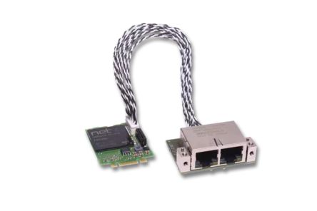Hilscher 2 Port PCI Express M.2 RJ45 Network Card, 100Mbit/s [CIFX M3042100BM-RE\ET\F\SIEM]; 162-158