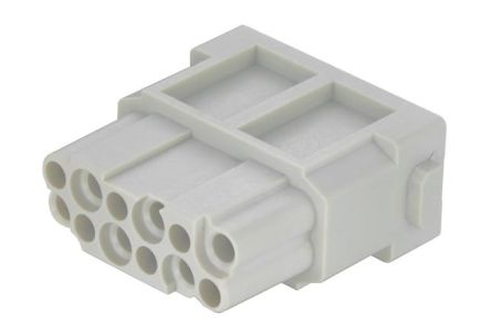 HARTING Crimp, 12 Way, 10A, Female, Han Modular, 250 V [09140123102]; 162-452