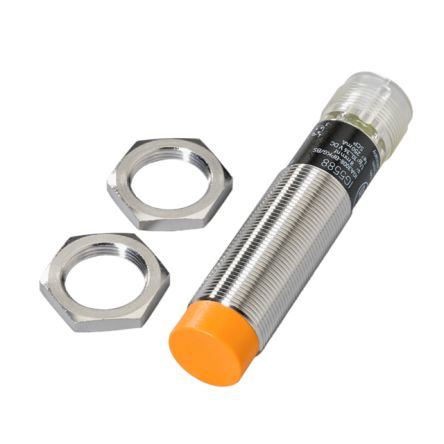 ifm electronic Inductive Threaded Barrel Proximity Sensor, M18, 8 mm Detection, PNP NO, 10 → 36 V dc [IG5588]; 162-668