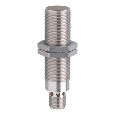 ifm electronic Inductive Threaded Barrel Proximity Sensor, M18, 8 mm Detection, PNP NO, 10 → 36 V dc [IGT219]; 162-671