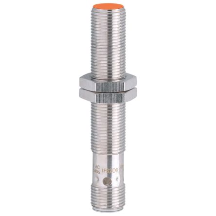 ifm electronic Inductive Threaded Barrel Proximity Sensor, M12, 2 mm Detection, PNP NO, 10 → 36 V dc [IFS216]; 162-737