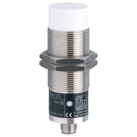 ifm electronic Inductive Threaded Barrel Proximity Sensor, M30, 15 mm Detection, PNP NO, 10 → 36 V dc [II5776]; 162-752