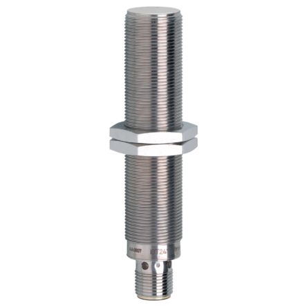 ifm electronic Inductive Threaded Barrel Proximity Sensor, M18, 8 mm Detection, PNP NO, 10 → 36 V dc [IGT241]; 162-756