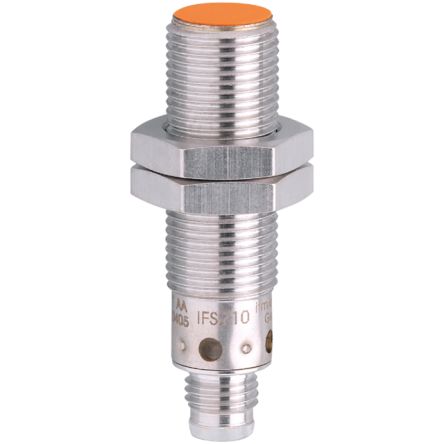 ifm electronic Inductive Threaded Barrel Proximity Sensor, M12, 4 mm Detection, PNP NO, 10 → 36 V dc [IFS210]; 162-769