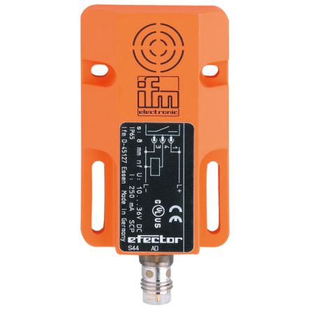 ifm electronic Inductive Rectangular Proximity Sensor, 8 mm Detection, PNP NC, 10 → 36 V dc [IW5062]; 162-804