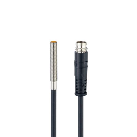 ifm electronic Inductive Threaded Barrel Proximity Sensor, 0.8 mm Detection, PNP NO, 10 → 36 V dc [IY5045]; 162-809