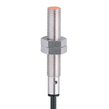 ifm electronic Inductive Threaded Barrel Proximity Sensor, M8, 1 mm Detection, PNP NO, 10 → 36 V dc [IE5121]; 162-872