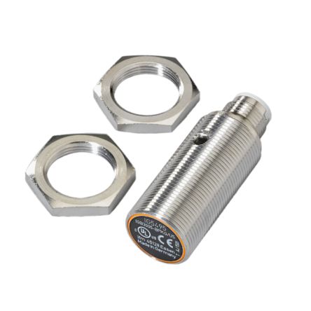 ifm electronic Inductive Threaded Barrel Proximity Sensor, M18, 5 mm Detection, PNP NO, 10 → 30 V dc [IG5495]; 162-994