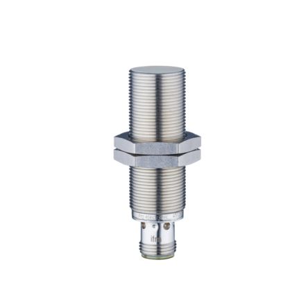 ifm electronic Inductive Threaded Barrel Proximity Sensor, M18, 8 mm Detection, PNP NO, 10 → 30 V dc [IGS290]; 163-011