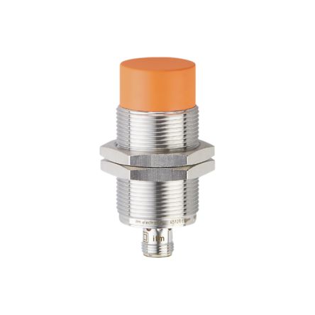 ifm electronic Inductive Threaded Barrel Proximity Sensor, M30, 15 mm Detection, PNP NO, 10 → 30 V dc [II5854]; 163-054