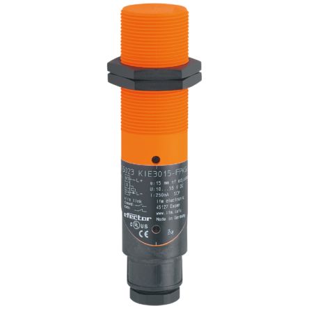 ifm electronic Capacitive Threaded Barrel Proximity Sensor, M30, 15 mm Detection, PNP NO/NC, 10 → 55 V dc [KI5023]; 163-086