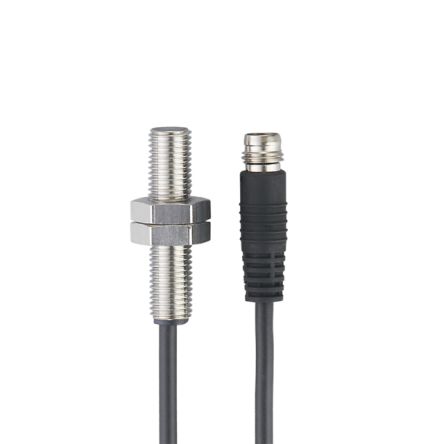 ifm electronic Inductive Threaded Barrel Proximity Sensor, M8, 3 mm Detection, PNP/NPN NO, 10 → 30 V dc [IE5344]; 163-210