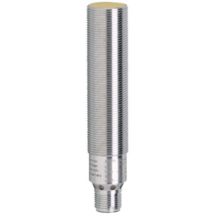 ifm electronic Inductive Threaded Barrel Proximity Sensor, M18, 1 → 4 mm Detection, 19.2 → 30 V dc [GG507S]; 163-216