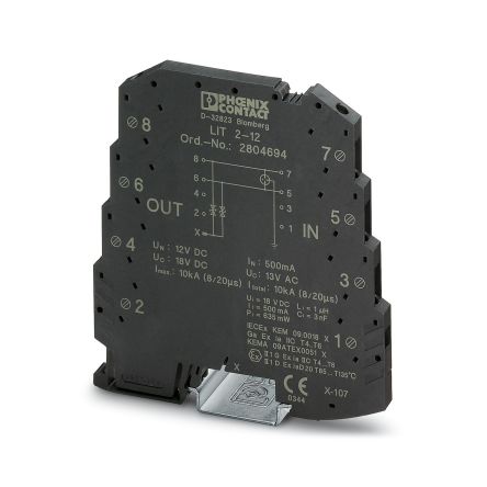 Phoenix Contact Surge Protector, DIN Rail Mount [2804694]; 170-561