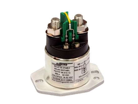TE Connectivity Panel Mount Power Relay, 9/16V Coil, 300A Switching Current, SPST-NO [30-313-11]; 170-712