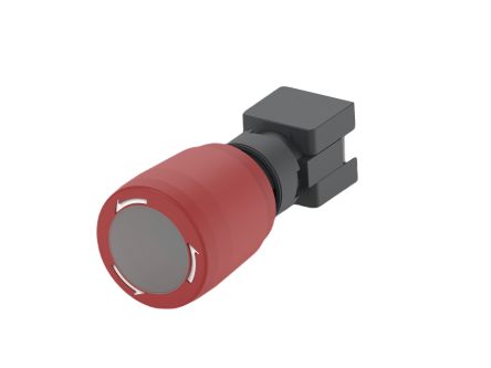 TE Connectivity PBES16 Series Push Emergency Stop Emergency Stop Push Button, Panel Mount, 16mm Cutout, SPDT, IP65 [PBES16L30RE]; 170-986