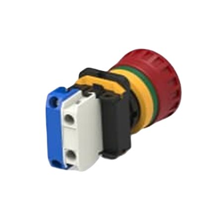TE Connectivity PBES22 Series Illuminated Emergency Stop Push Button, Panel Mount, 22.3mm Cutout, 1NO, IP20, IP65 [PBES22L10HR]; 171-055