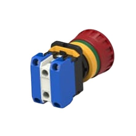 TE Connectivity PBES22 Series Illuminated Emergency Stop Push Button, Panel Mount, 22.3mm Cutout, 2NO, IP20, IP65 [PBES22L20M3R]; 171-074