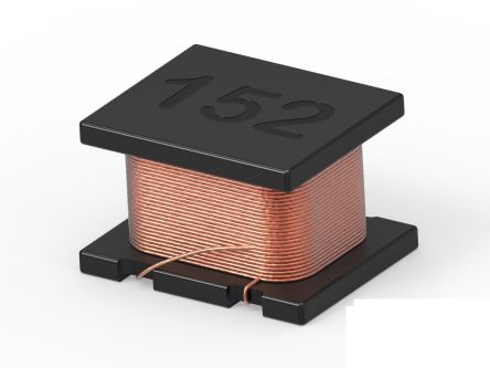 TE Connectivity, 3627, 3627 Unshielded Wire-wound SMD Inductor with a Ferrite Core, 4.7 μH 10% 270mA Idc [36273225204R7K]; 171-107