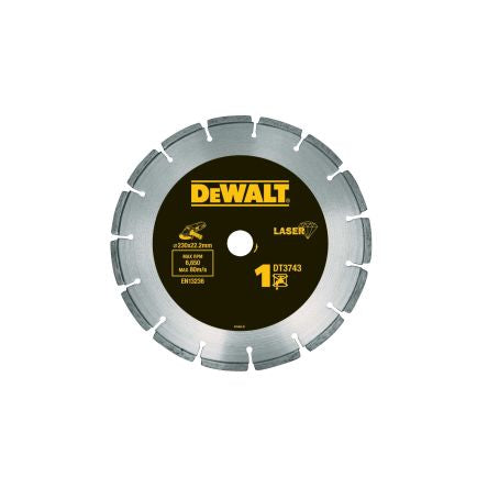 DeWALT DT37 Diamond Cutting Disc, 230mm, 1 in pack [DT3743-XJ]; 172-430