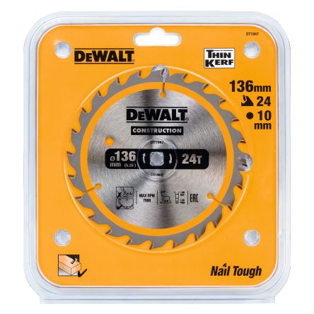 DeWALT Multiple Materials Circular Saw Blade, Pack of 1 [DT1947-QZ]; 172-466