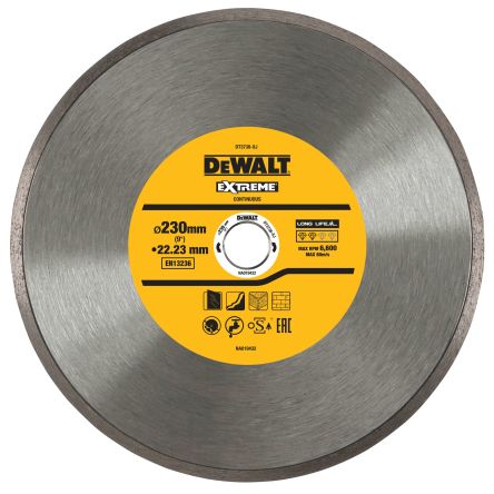 DeWALT DT37 Diamond Cutting Disc, 230mm, 1 in pack [DT3738-XJ]; 172-588