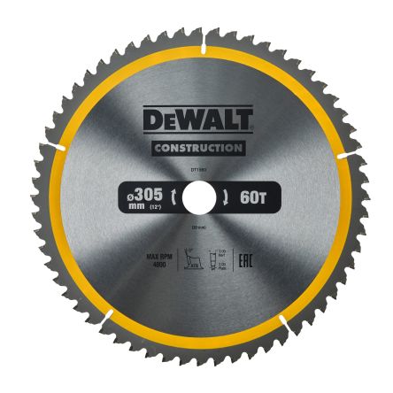 DeWALT Wood Circular Saw Blade, Pack of 1 [DT1960-QZ]; 172-719